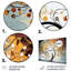 «Yellow Grey Majestic Canopies Tree», art mural en métal