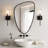 Modern Asymmetrical Aluminum Framed Mirror for Bedroom, Living Room-1586176903