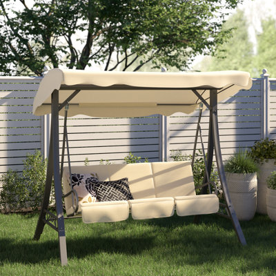 3 Person Porch Swing with Canopy