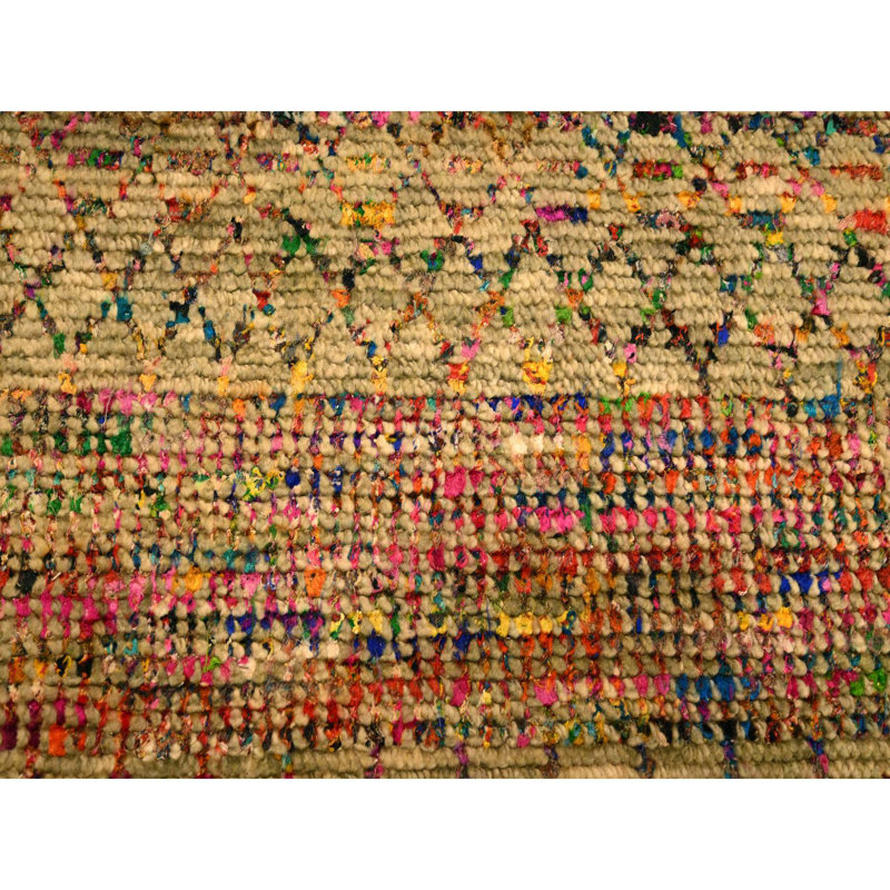 Tapis noué à la main 9 pi x 12 pi 3 po en soie et laine brun Sari E02A0C56DBC74534ACD2D08A3BD9A3C1