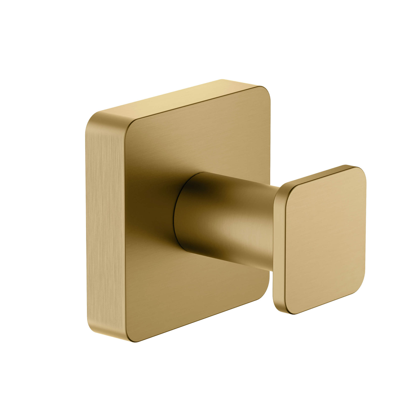 Blaze Wall-Mounted Robe Hook, Brushed Brass