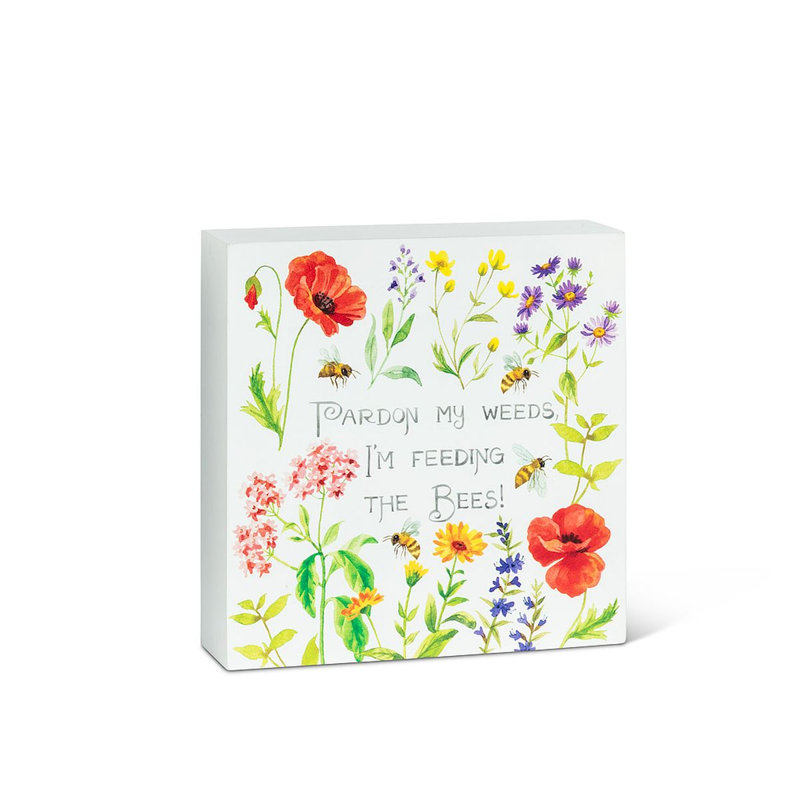 Enseigne en bloc Everette pardon mes mauvaises herbes