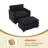 Redenius Boucle Upholstered Accent Arm Chair With Ottoman-107084444