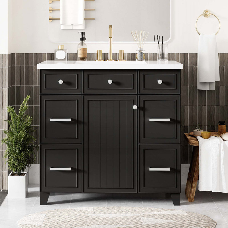 Meuble-lavabo 36 po avec lavabo en résine