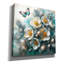  «Teal Flowers» par Rey Klimt, art mural sur toile, 37 po x 37 po-118932114