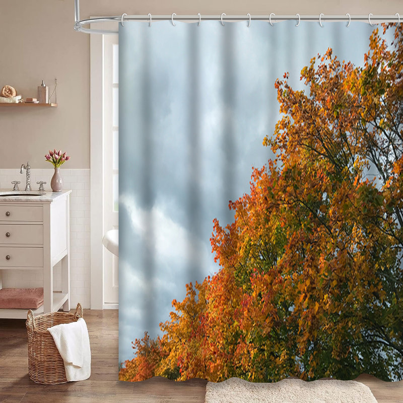 Rideau de douche Dark Autumn, L 72 po x l 78 po