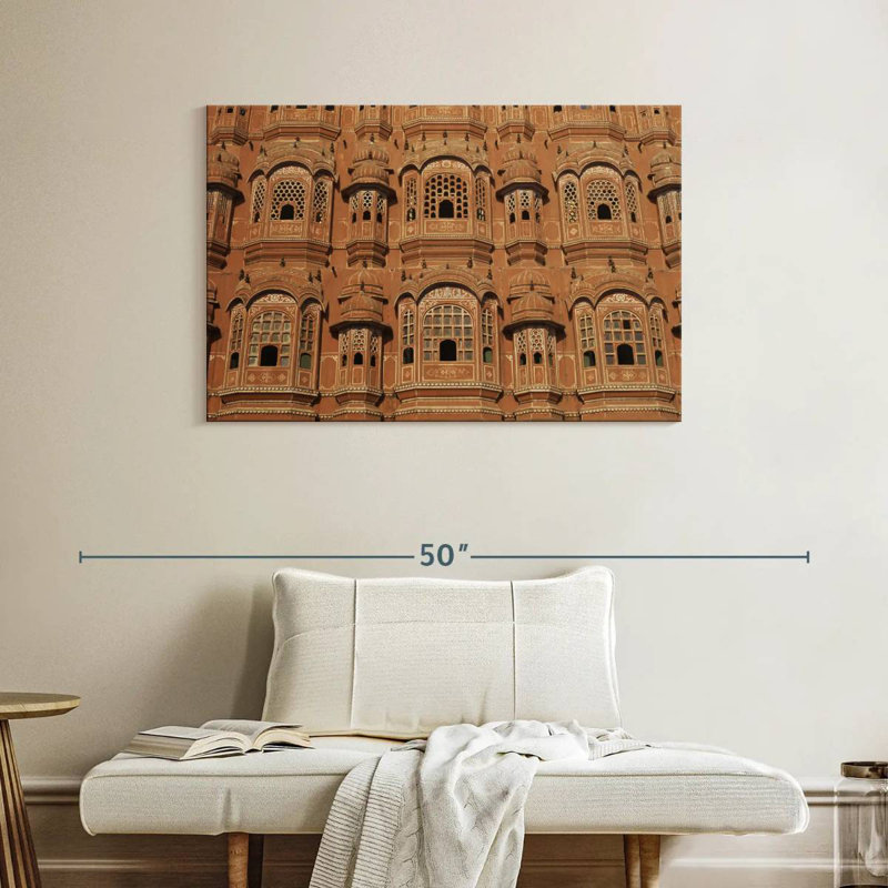 Kavia Hawa Mahal Architecture, H 26 po x l 39 po
