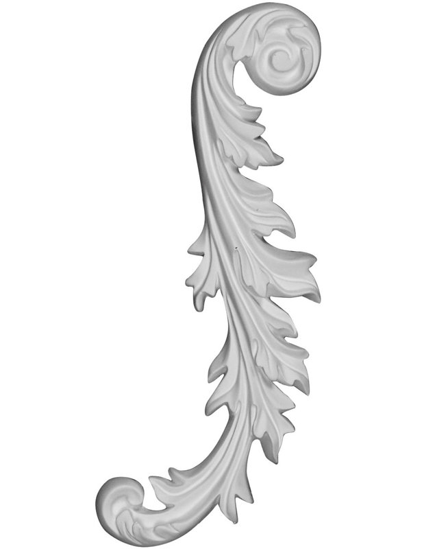 Eryn 2.75'' H x 8.75'' W x 0.5'' D Urethane Onlay Scroll