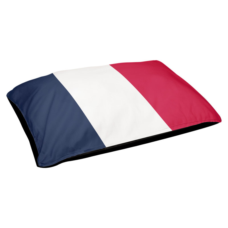 Coussin rectangulaire designer Atlanta, Moyen (L 18 po x l 28 po), Bleu basketball / gris basketball / jaune basketba