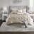 Elegant 7 Piece Bedding Sets, Polyester King Tufted Modern Bedroom