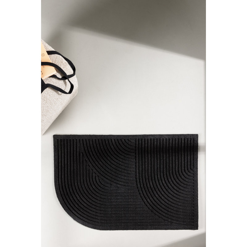 Aristidh Indoor Doormat, Black
