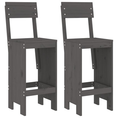 Agustine Solid Wood Counter Stool