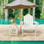 Chaise Adirondack pliante en plastique avec table Wampum