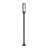 Aura 1 Light Outdoor Post Mounted Fixture in Black