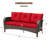 3-person Patio Rattan Sofa With Wide Armrests-1801072869