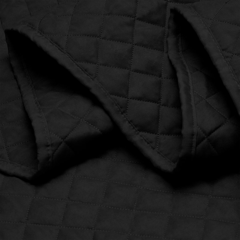 Plum Twin/Twin XL Diamond Stitched Microfiber Coverlet Set