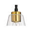 Cassand 1-light Modern Pendant With Clear Cone Glass Shade-1202397197