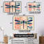 Ensemble d'art mural Elva - Libellule-108317382-108317387