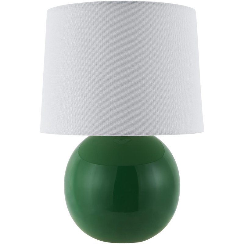 Havrilka Sphere Ceramic Table Lamp, Green