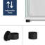 Curio Cabinet Display Glass Cabinet with Lockable Double Doors-923087334