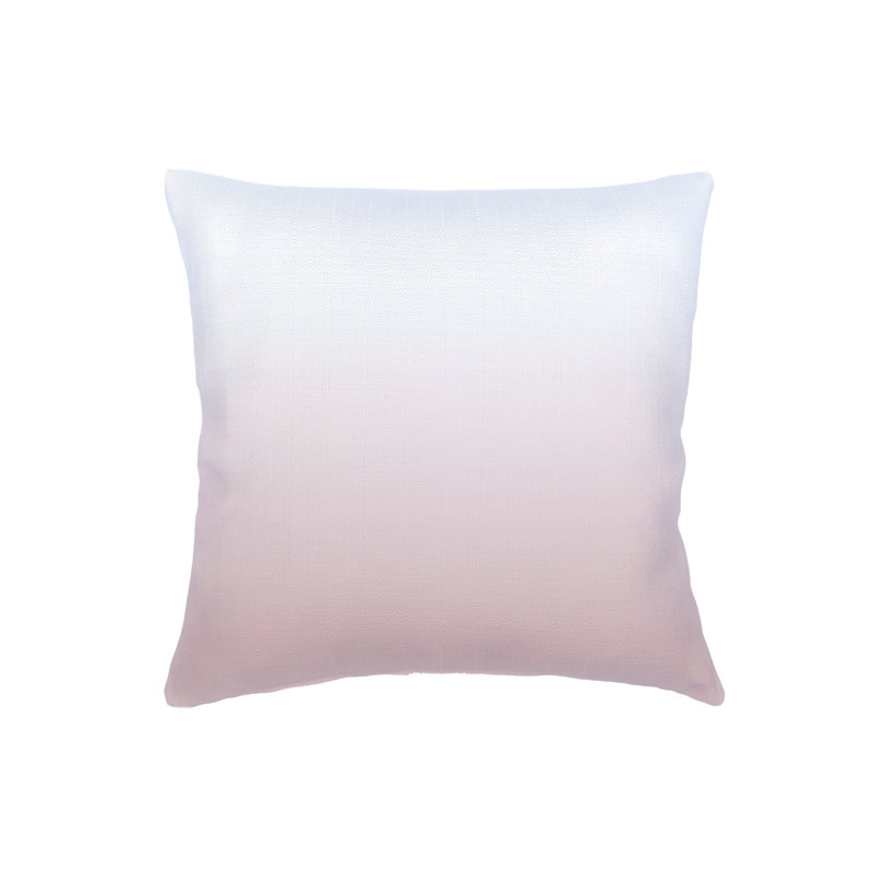 Pink Ombre Linen Pillow 22x22 with Down Insert, Pink, Square 26", Down Blend