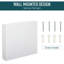 Kleankin Bathroom Mirrored Cabinet with Ample Storage, Wall-Mounted Organizer with Double Doors for Modern Bathrooms