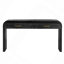 Console à silhouette rétro unique avec style ouvert, deux tiroirs supérieurs pour l'entrée, la salle à manger et le salon-1184258307