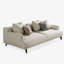 Canapé avec accoudoirs carrés avec coussins Kihry Modern-963236274