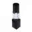 2.4x2.4x9.4" Black and Clear Tealight Candle Holder 6EA/CTN