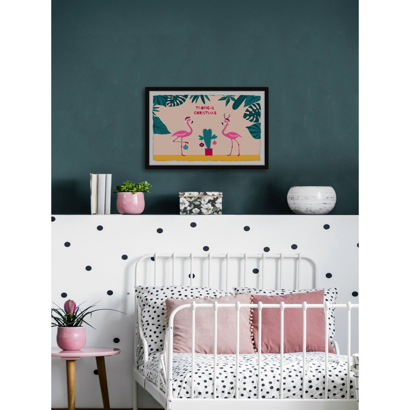 Tropical Christmas - Single Picture Frame Print, 38cm H x 45cm W x 3.81cm D