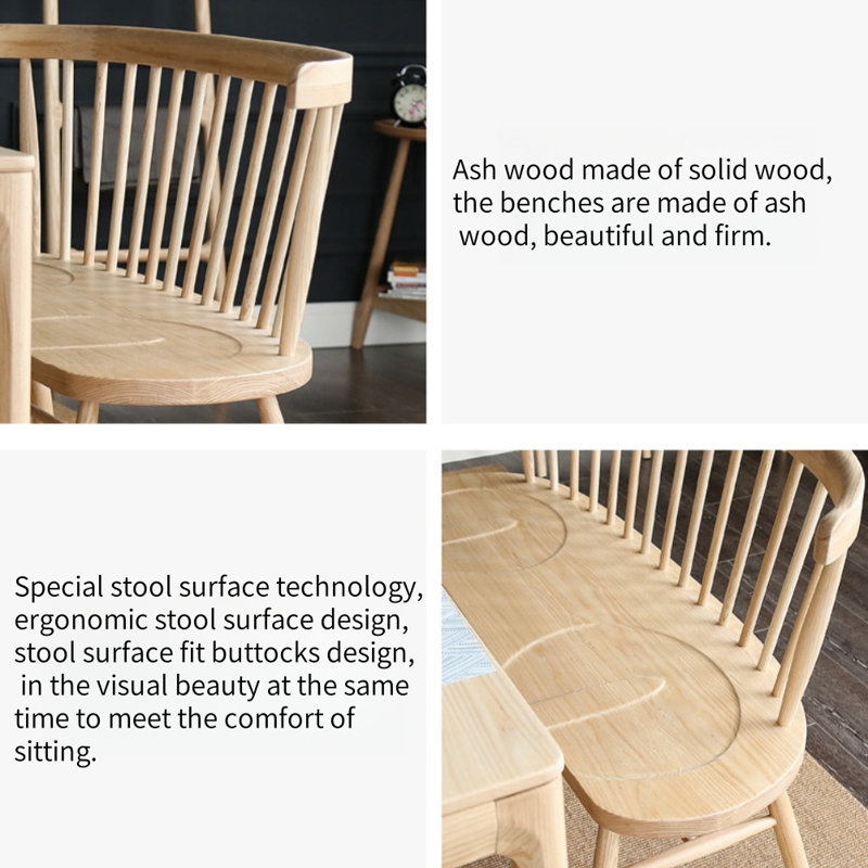 Simple Solid Wood Creative Bench