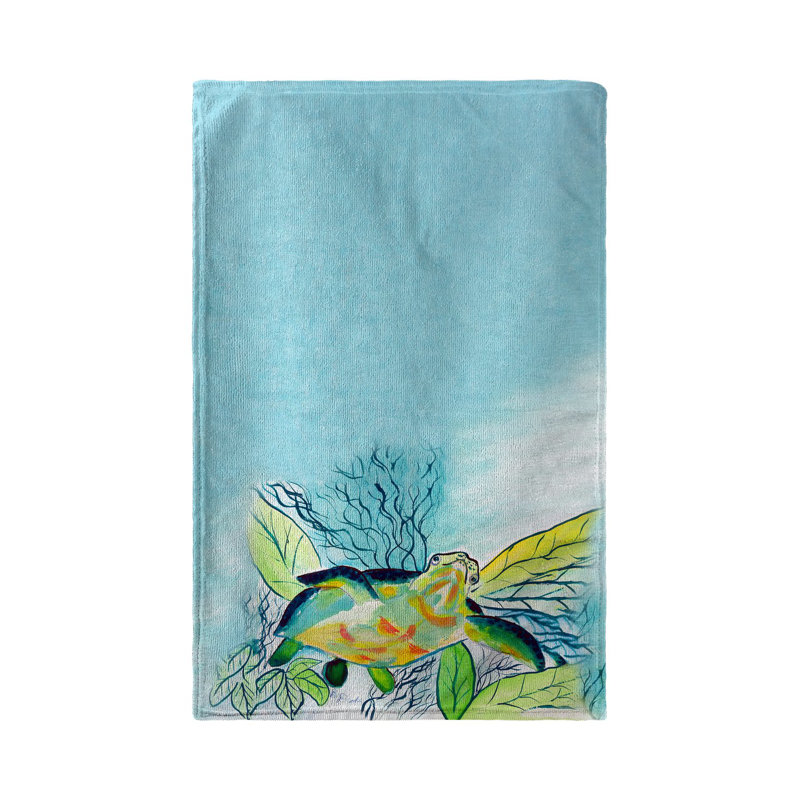 Serviette à main sourire sea tortue
