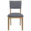 Chaise d'appoint rembourrée (ensemble de 2)