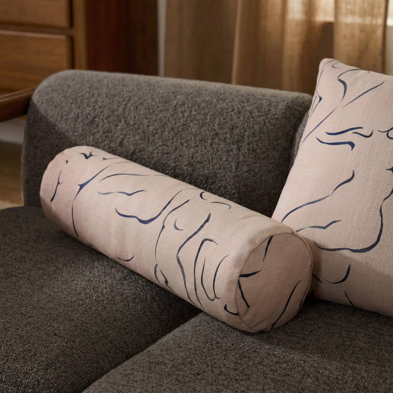 Coussin Amour, Abstrait blanc cassé