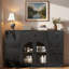 Buffet avec 2 portes, 7 tiroirs et tablette réglable-339995479