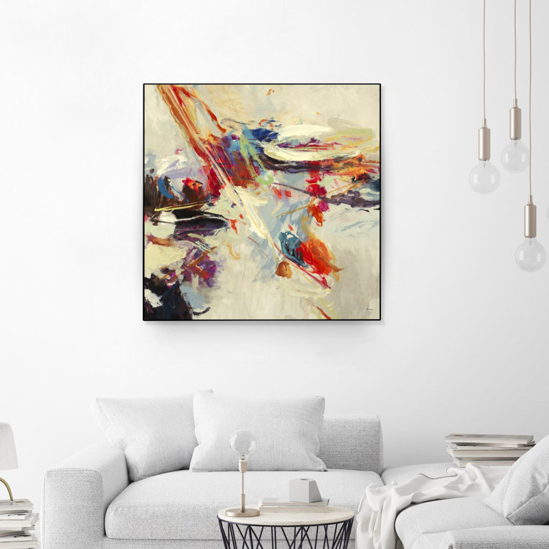 Positif, énergie I », toile encadrée par Giant Art, H 20 po x l 20 po