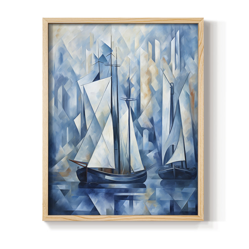NAUTICAL Series CCCCLIXIX, reproduction encadrée - bois massif, H 15 po x l 12 po