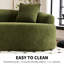 Chenille en tissu, 4 places sans coins, pour salon de détente