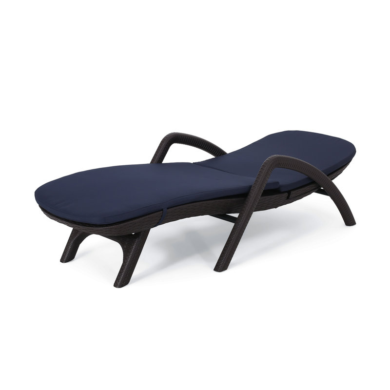 FAUTEUIL DE CHAISE MIKAEL AVEC COUSSIN, Marine