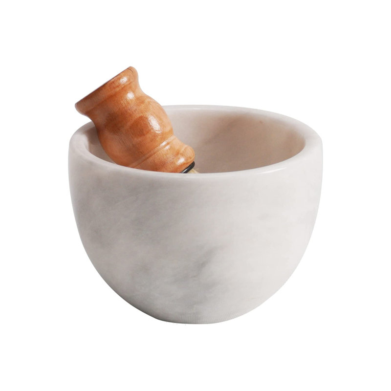 Handmade Marble Decorative Bowl, White
