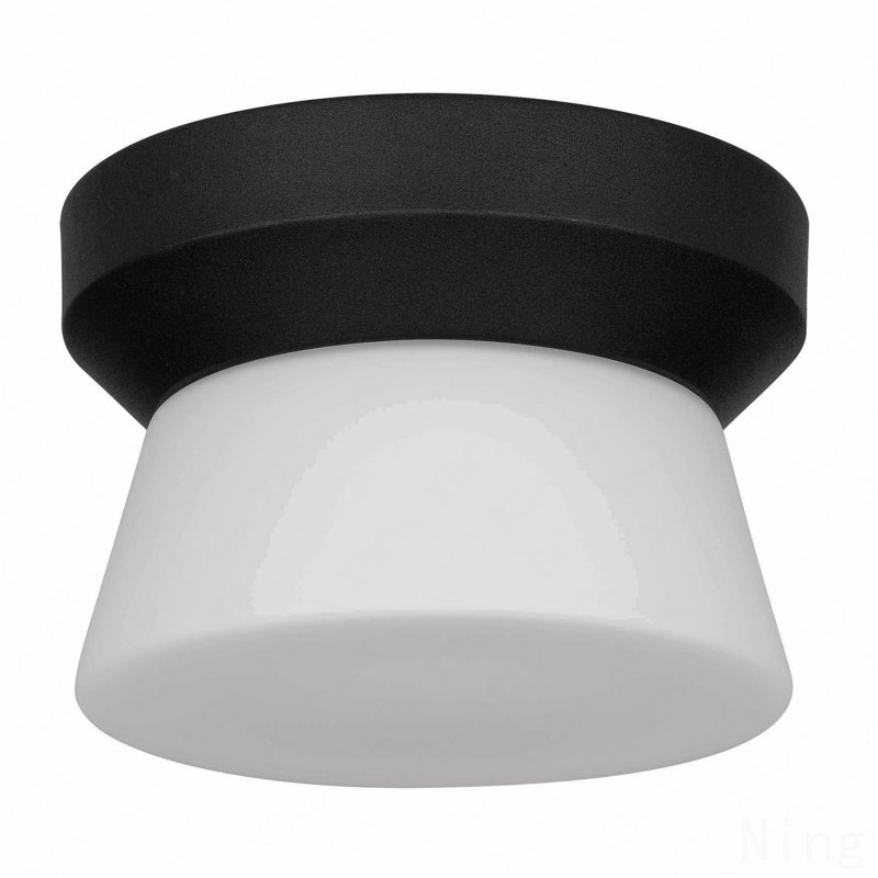 7 Inch Black Integrated Led Flush Mount