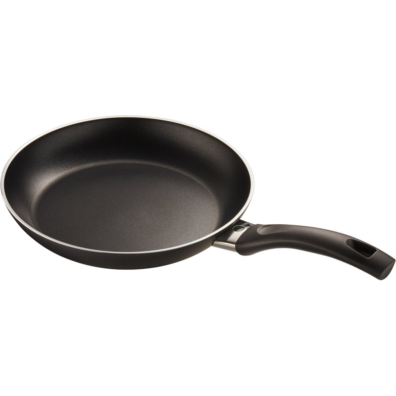 Pisa Black Aluminum Nonstick Fry Pan Set with Ceramic Coating