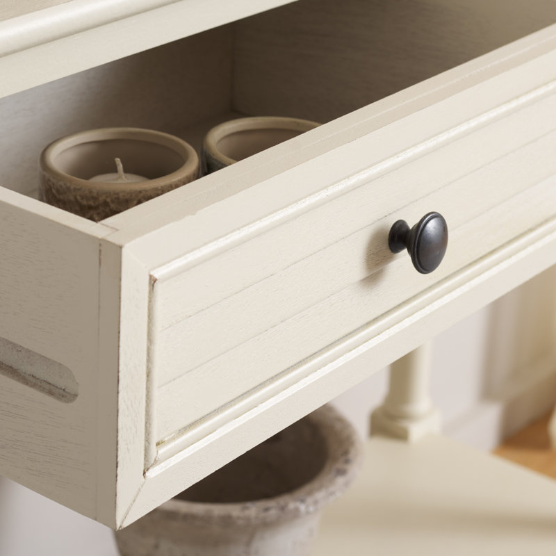 Amondre 36'' Console Table, Distressed White