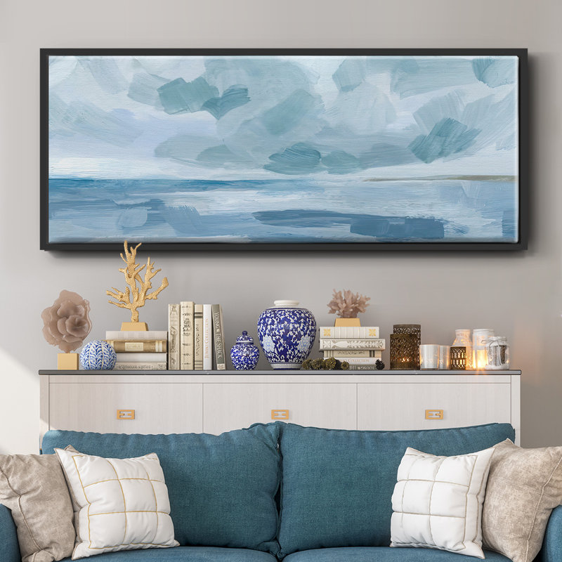 Calm Seascape II- Framed Canvas