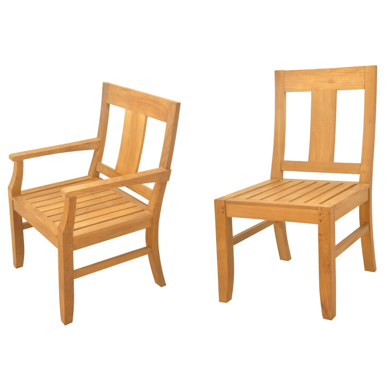 Osborne Outdoor 13 - Piece Teak Dining Set, 6, 30.5" H x 82" L x 40" W