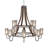 12 - Light Dimmable Tiered Chandelier