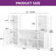 50.8'' H X 67'' W Bookcase Cube Bookshelf ith Drawers Horizontal Toy Storage Organizer
