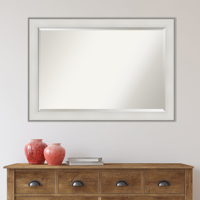 Dyana Flat Wall Mirror, 29" x 41", White