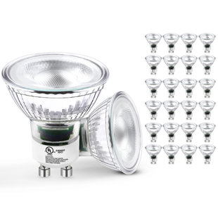 MASTERY MART 24 Pack Dimmable GU10 LED Light Bulbs, 5.5W Bright 2700K Soft White 50W Halogen Equivalent, 400lm Energy Saver for Track Lighting Fixture, Kitchen, Basement, Living Room, 25000 Hour