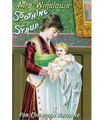 Sirop apaisant mrs. winslow-imprimé de publicités